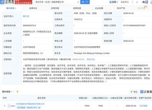 范式智能新設控股公司，業務版圖拓展至集成電路芯片與信息咨詢服務